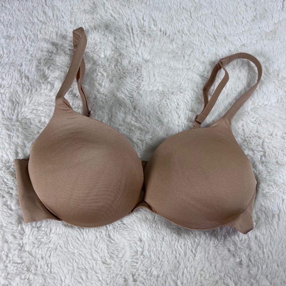 Skims Women's‎ Fits Everybody T-Shirt Bra Tan Nude Underwire Size 32C RN158973 - Picture 3 of 14
